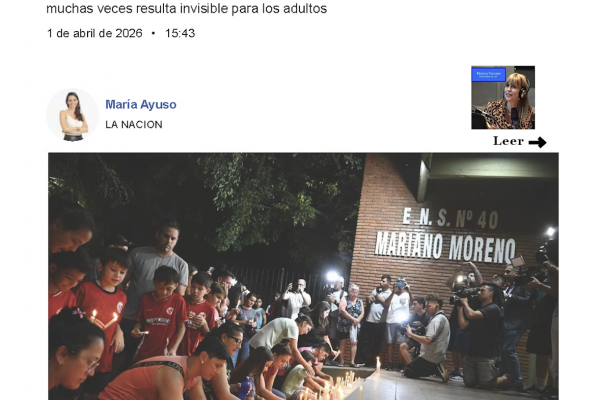 Diario La Nación Entrevista a la Lic.Monica Toscano